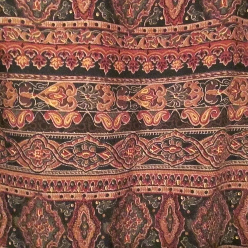 NWT Hunt Club Boho Print Multi Color Wrap Skirt 14 - Picture 2 of 6